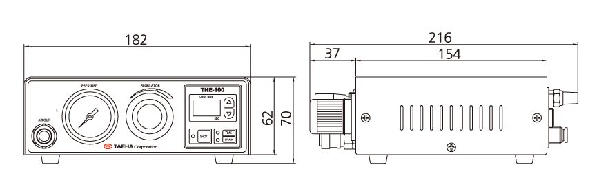 Bộ điều khiển của máy tra keo THE-100E