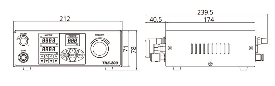 Bộ điều khiển của máy tra keo THE-200