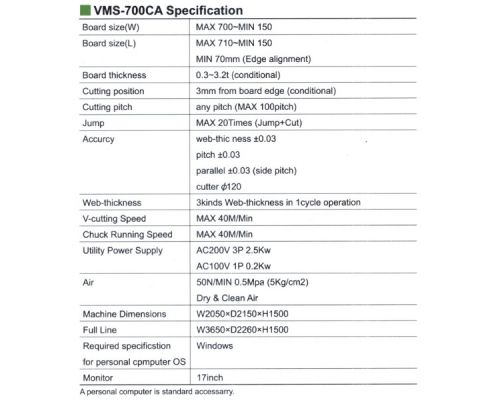 Máy cắt V VMS-700CA